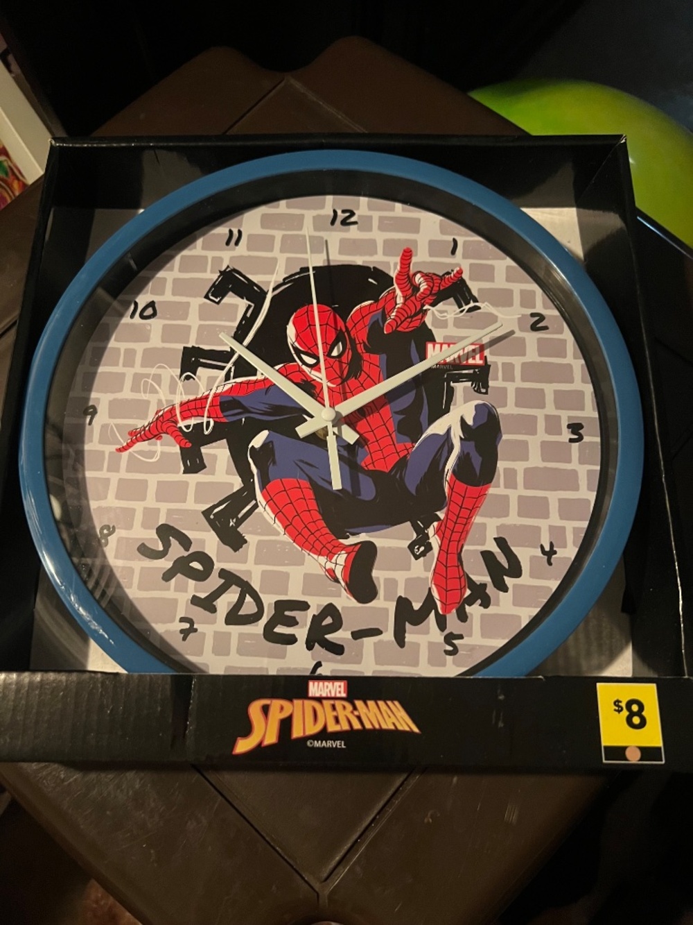Spider-Man Wall Clock The Amazing Spider-Man Comic Analog Art New